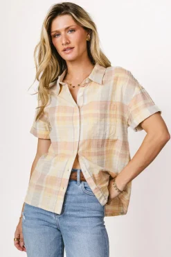 Bohme Whimsy Plaid Button Up - FINAL SALE
