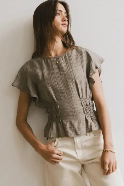 Bohme Whit Smocked Blouse in