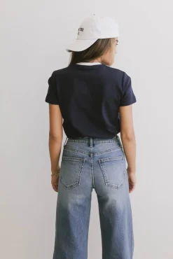 Bohme Zermatt Shoulder Stripe Graphic Tee