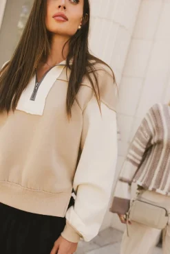 Bohme Zeya Half Zip Sweatshirt in