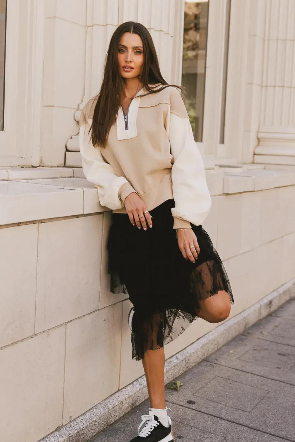 Bohme Zeya Half Zip Sweatshirt in